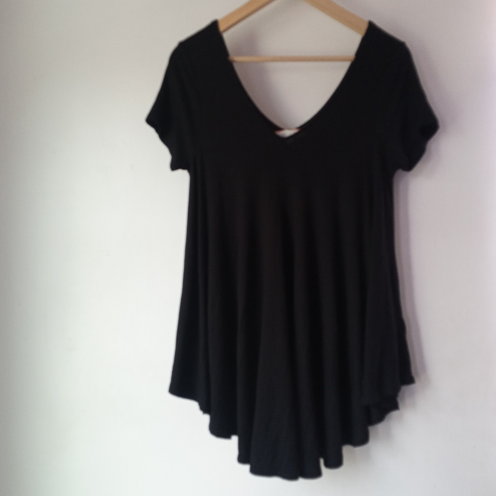 Anthro Eri+Ali Small Black Tunic Top